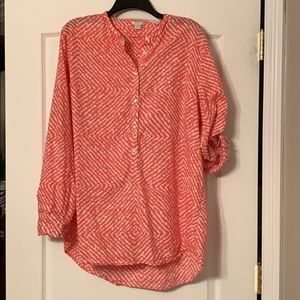 Coral J Crew blouse
